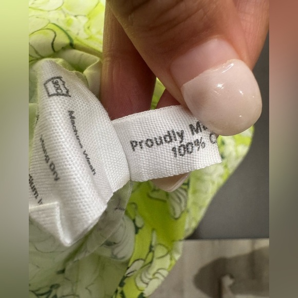 Ann Mashburn Floral Nicolette Dress- Lime - Picture 7 of 13